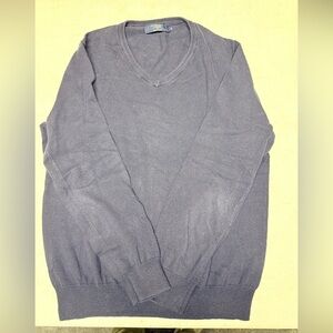J. Crew Men's Charcoal V-Neck Sweater